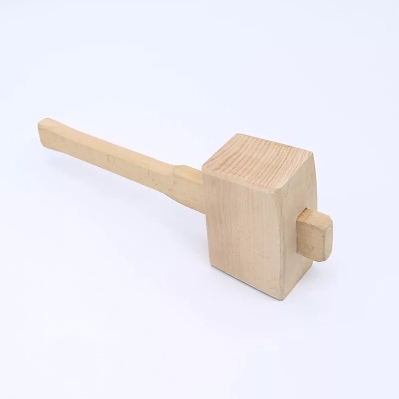 Kit de trituradora de hielo y Mazo de hielo para barman, juego de martillo de madera de playa para triturar hielo, herramientas de Bar para Bartender el hogar