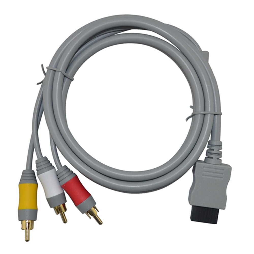 1.8M Component Kabel Hdtv Audio Video Av Kabel Snoer Draad Voor Wii Console Game Accessoires: Gray 2