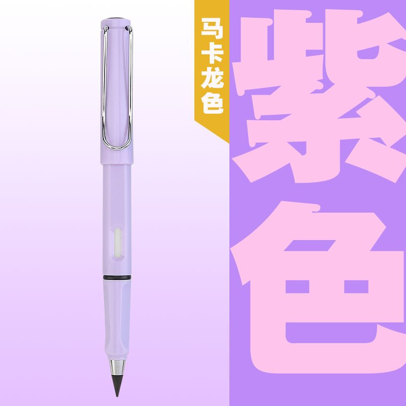 Magic Pencil Eternal Pencil Endless Pencil No Need Sharpen Calligraphy Students Stationery School Supplies HB Technology: purple