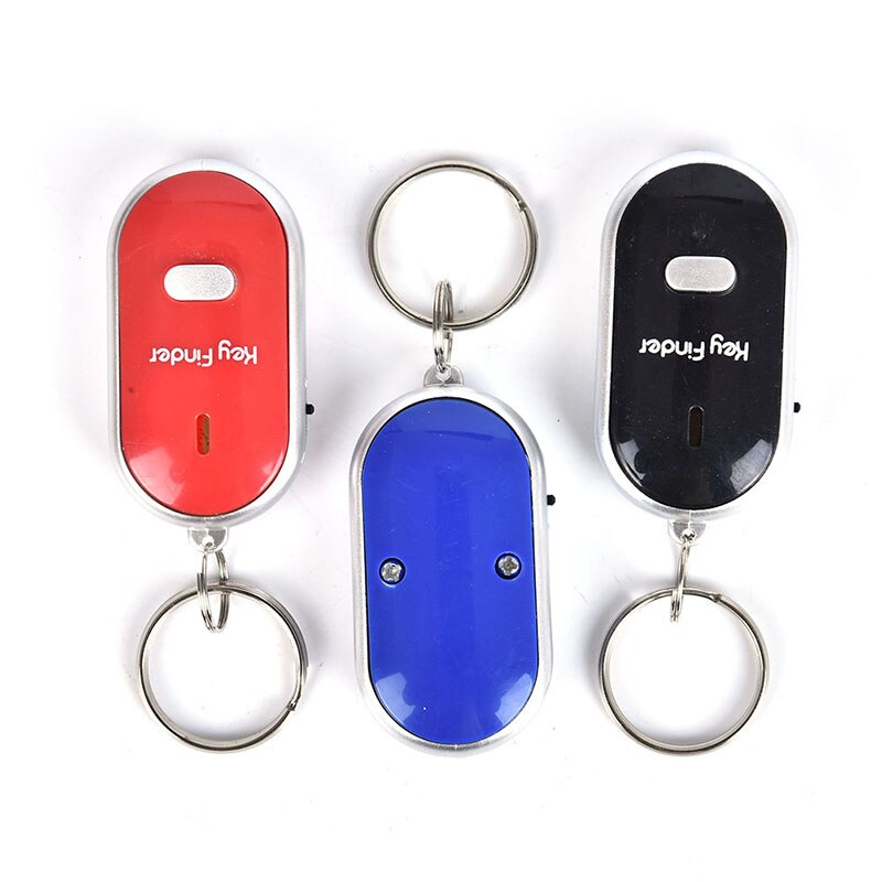 Mini Fluitje Anti Verloren Sleutel Finder Draadloze Smart Knipperende Piepen Afstandsbediening Verloren Keyfinder Locator Sleutelhanger Met Led Zaklamp