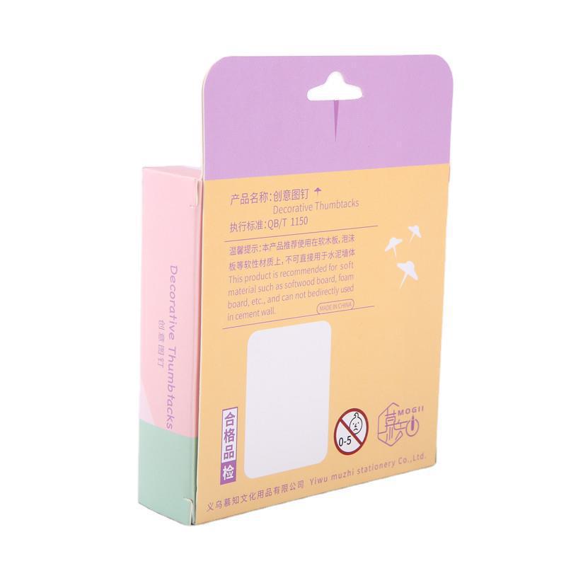 9pcs Beautiful Rainbow Thumbtack Pin Office Push Pins Decoration Cork Board Pushpins Binding Supplies Home Wall Fixed Nails