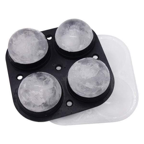 Big Ice Hockey Silicone Mold Ice Box Multifunctional 4-Cavity Silicone Ball Ice Cube Maker