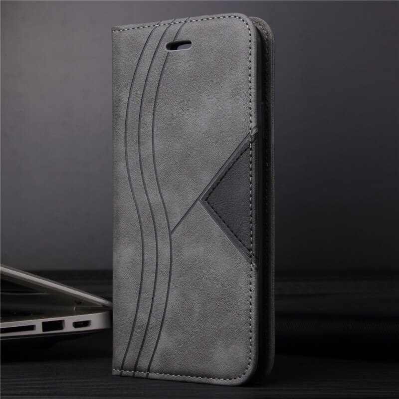 Voor Xiaomi Poco M3 Case Lederen Funda Mi PocoM3 Magnetische Flip Wallet Kaarthouder Telefoon Cover Op Xiomi Poco M 3 Coque Etui: Grijs