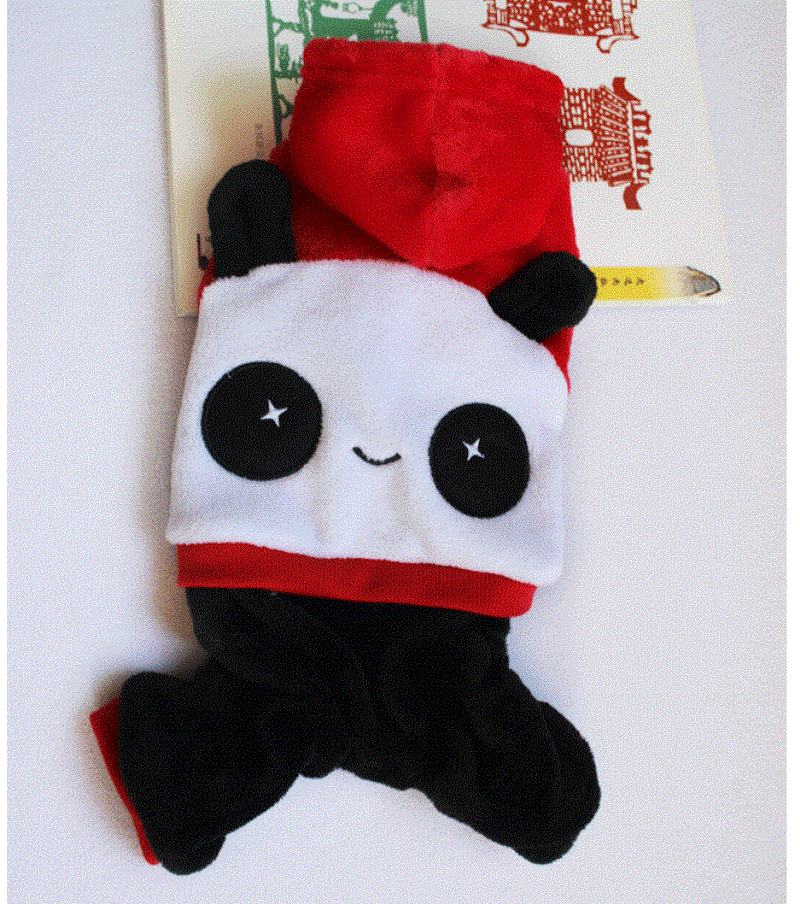 Roupa de cachorro de panda, fantasia fofa para inverno, roupa para cachorro, pijama de lã, quente, casaco para cachorro, jaqueta para filhote de cachorro, chihuahua