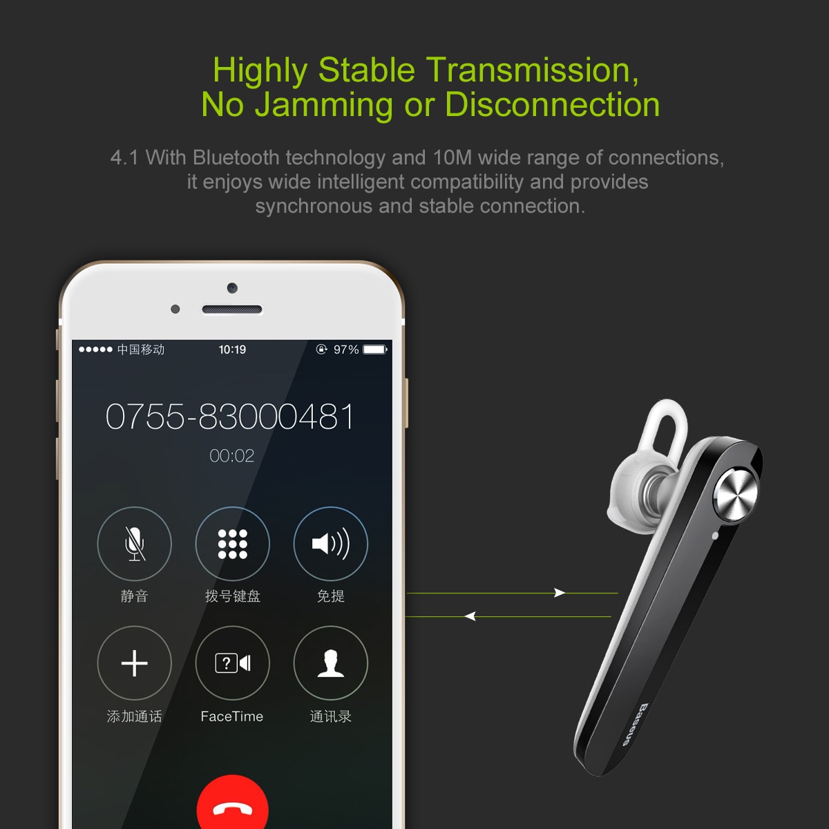 Baseus A01 Wireless Bluetooth Headset Earphone V4.1 Bluetooth Headphone With Microphone Earphone For Phone Fone De Ouvido