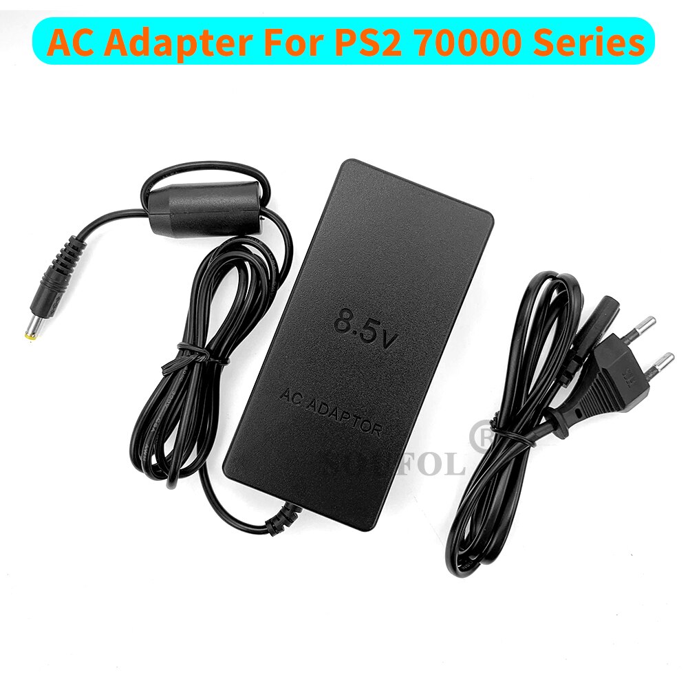Euro Plug Black Handig Ac Adapter Oplader Voeding Voor Playstation 2 Voor PS2 70000 Uitgang Dc 8.5V 5.6A