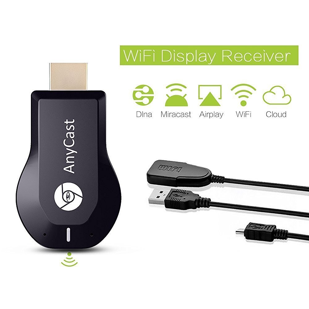 AnyCast – Dongle récepteur wi-fi sans fil M2 Plus, 1080P, Interface HD, Stick TV DLNA Airplay Miracast, pour téléphones intelligents et tablettes