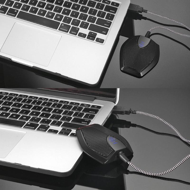 G11 Touch Butoon Condenser Desktop Microphone Omnidirectional Conference Microphone Mic for Meeting Room Seminars microphone