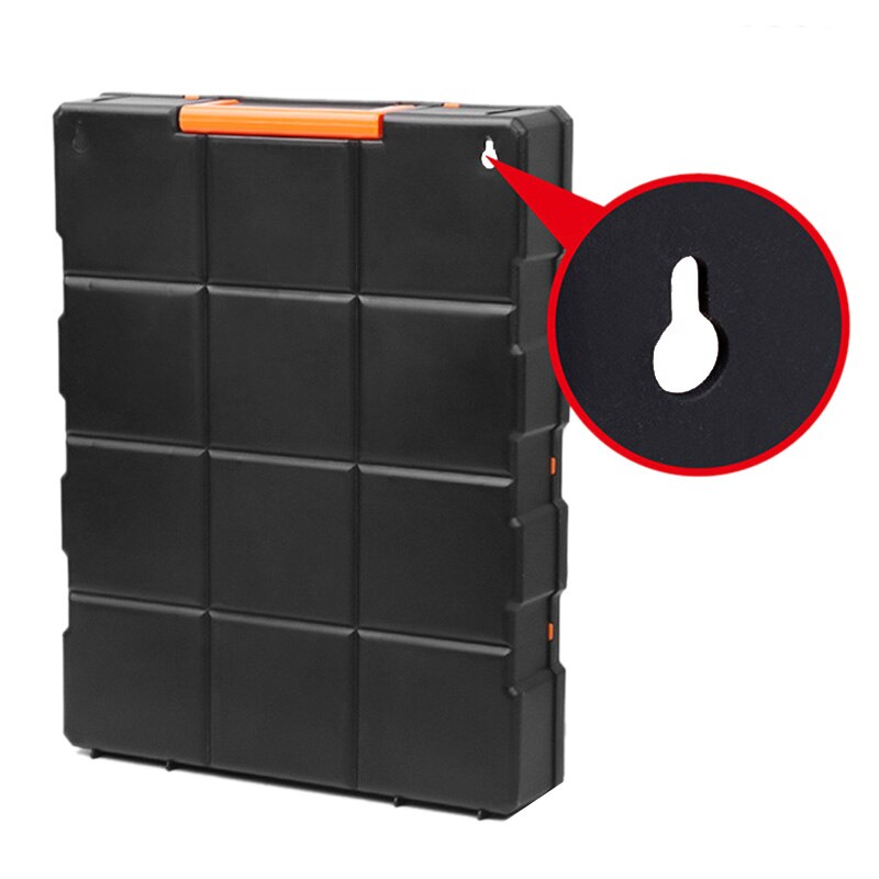 12 Bins Storage Tool Case Plastic Parts Storage Hardware Grid Craft Cabinet Tool Case Drawer