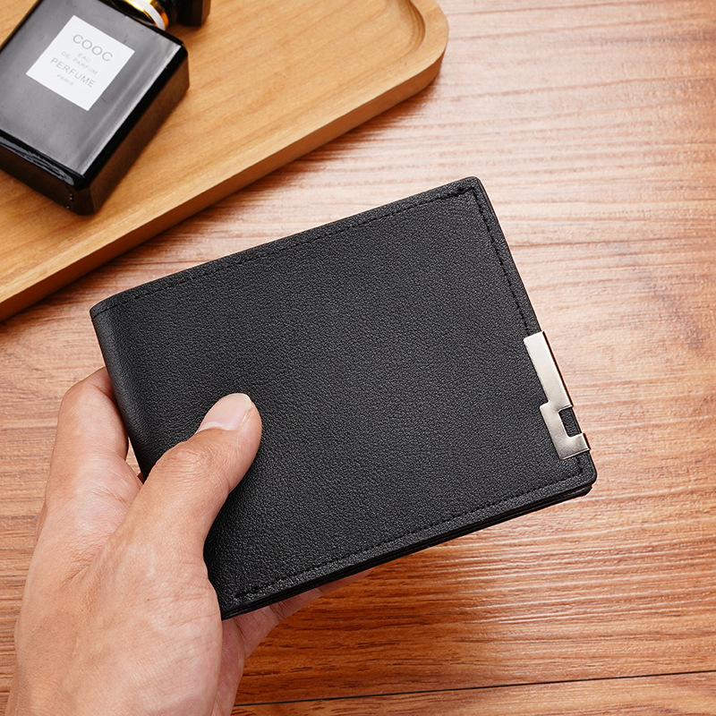 Men Multifunctional Leather Wallet Leisure Travel Lightweight Portable Short Style All Match Male Credit Card Holder Coin Purse