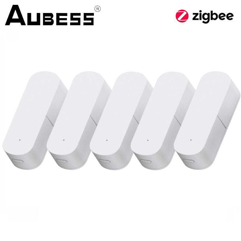 Aubess Zigbee Smart Vibration Sensor Home Security Protection Real-Time Monitor Alarm Push Tuya Smart Life APP History Record