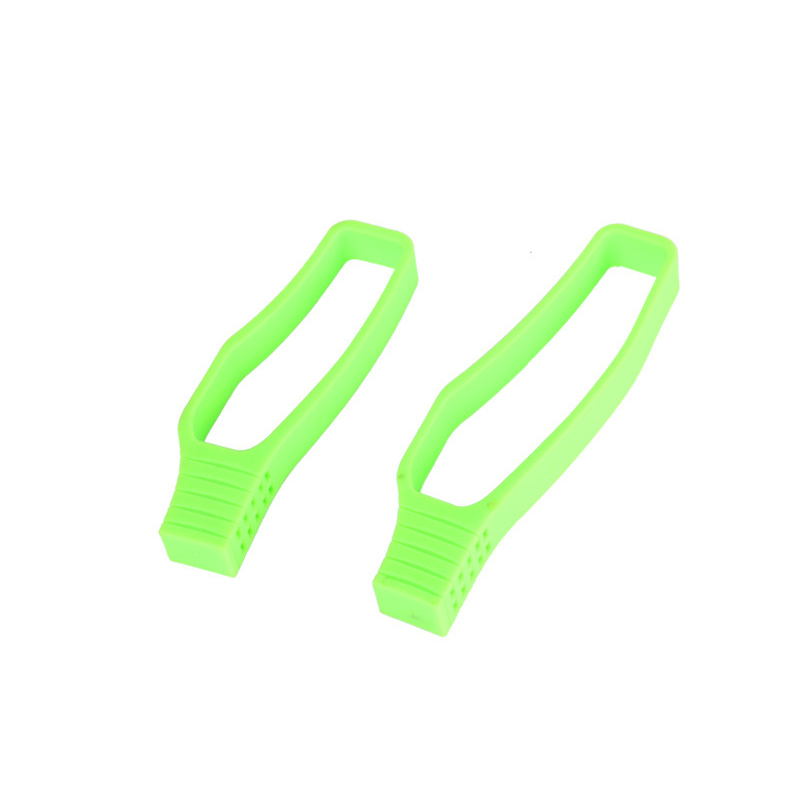 2Pcs Fietsketting Bescherming Ring Mtb Racefiets Rear Vork Anti-Collision Rubber Beschermende Cover Chain Protector Kit: Green