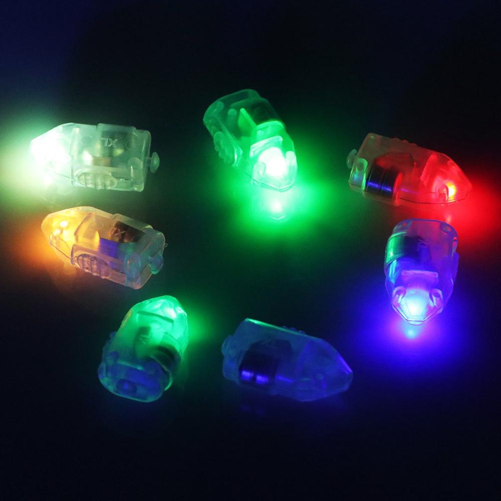 50 stk/mye mini liten ledet ballongblitslampe papirlykt til jul bryllupsfest dekor lys bz: Muli