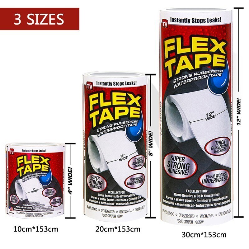 FINDER 153cm Super Strong Flex Leakage Repair Waterproof Tape For Garden Hose Water Bonding Fast Rescue Quickly Stop Tool