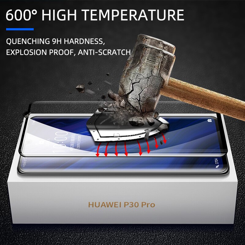 iHaitun Luxury 6D Glass For Huawei P30 Pro P20 Mate 20 Tempered Glass Screen Protector For Huawei Mate20 P 30 Full Cover Film