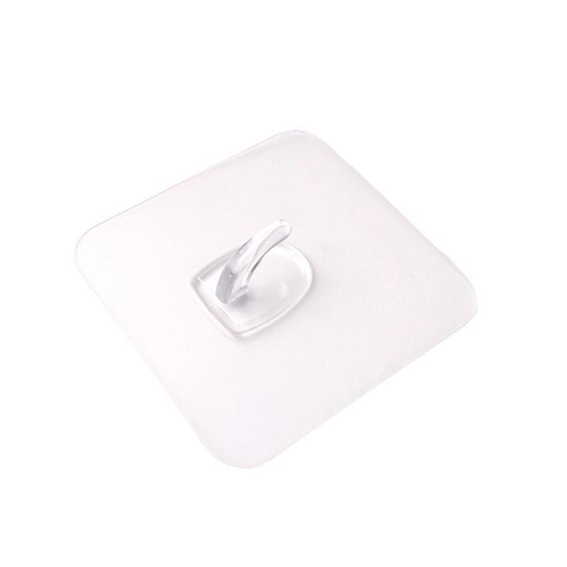 Crochets de suspension muraux transparents réutilisables, sans trace, antidérapants, sans couture, stockage obligatoire, 5/10 pièces: 5PCS