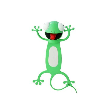 Leuke 3D Dier Cartoon Bladwijzers Kat Konijn Muis Wolf Boek Marks Kid Meisje Leraar Office School Kawaii Briefpapier Leveringen: gecko