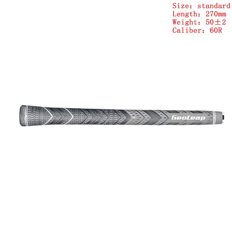 Golf irons Grip Midsize and standard Multicompound Golf club Grips Carbon Yarn 8pcs/l: gray standard