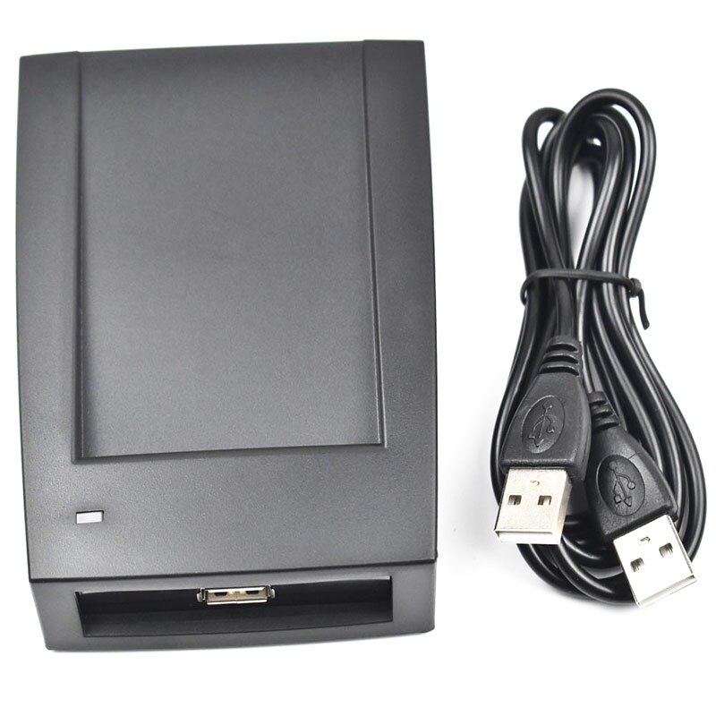 Sensor de proximidad USB, lector de tarjeta RFID inteligente NFC IC 14443A, 13,56 MHz, color negro, con Cable USB, no necesita controlador