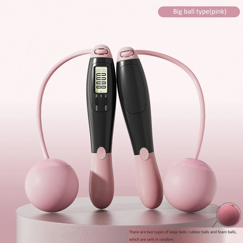 1PC Stahl Draht Seil Zählen Springseil Tragbare Springseil Fitness Zähler kabellos Springseile groß Ball Sport Ausrügestochen: Grün