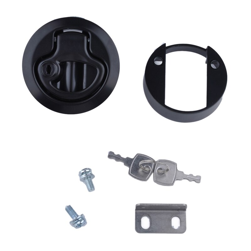 Flush Pull Slam Latch for Boat Deck Hatch 1/4 Inch Door Locking Style Latch Zinc Alloy Floor Lifter Inlet Handle for Boat Deck H