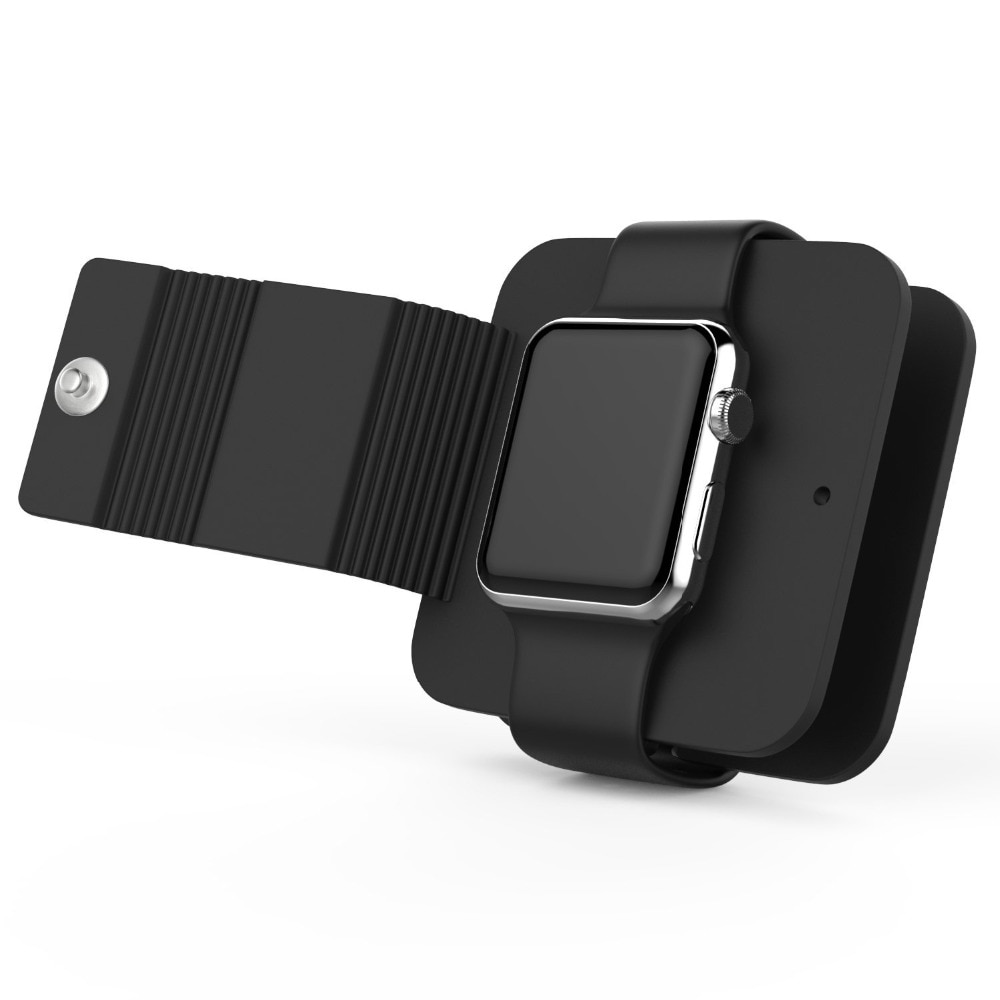 Charger Wallet Voor Apple Horloge 4 3/2/1 iwatch band strap zachte Siliconen Opslag Stent ondersteuning Oplader pakket horloge Accessoires