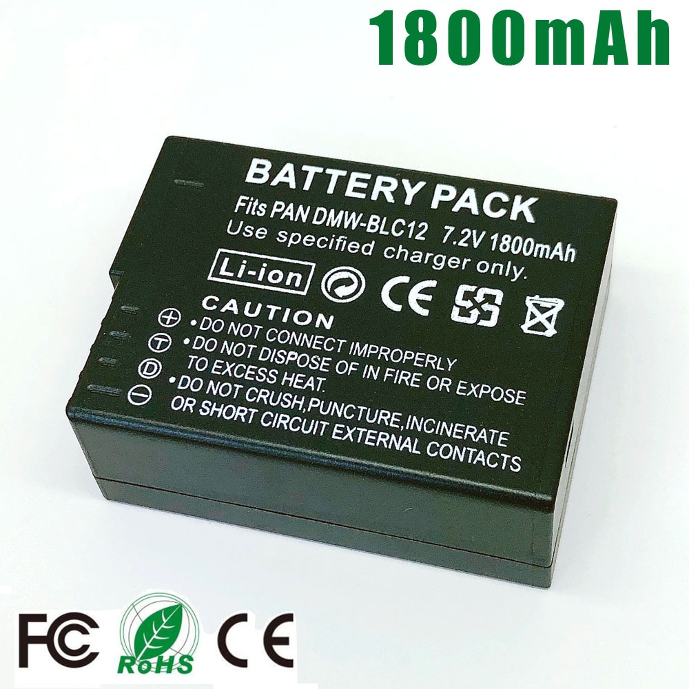 DMW-BLC12 DMW BLC12E BLC12PP BLC12 BP-DC12 Batterij voor Panasonic DMC-GX8 FZ1000 FZ200 FZ300 G5 G6 G7 G80 GH2 G85 FZ2500 v-LUX4