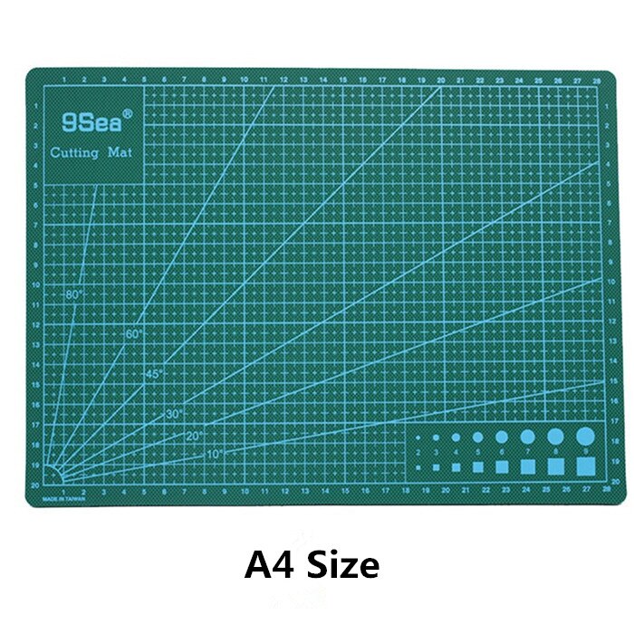 A4 Cutting Mat Grid Double-Sided Self-Healing Plate Engraving Board Mouse Dest Pad School Office Supply Home Carving Tool: A4-9Sea