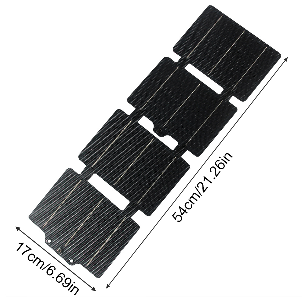 20 W flexibles ETFE-Solarpanel-Ladegerät, IPX6, wasserdicht, faltbar, Solarmodule, tragbares Solarpanel-Ladegerät für Camping-Essentials