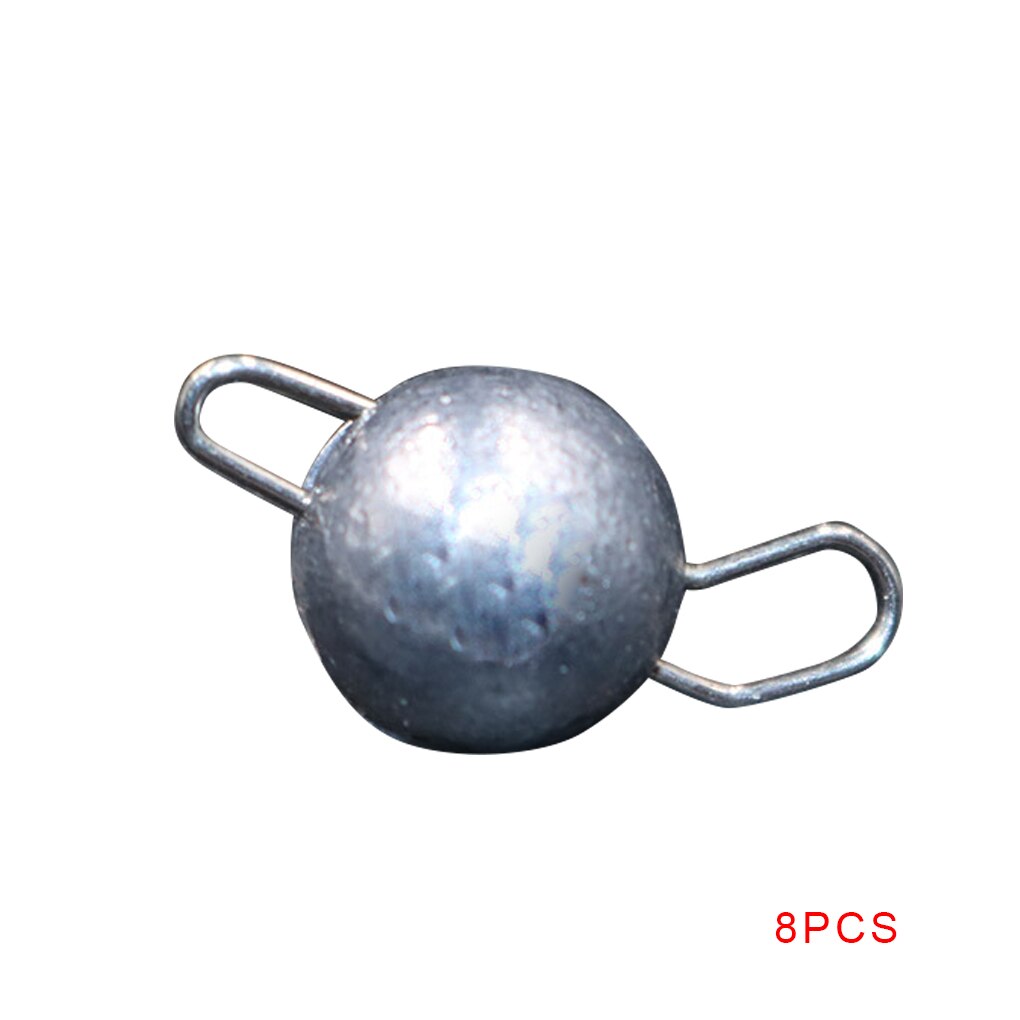 8 Uds pesca plomo peso plomo 2g-10g plomo gancho conector liberación rápida fundición pesca plomo pesca Pesca: NO.1
