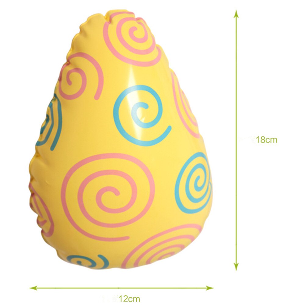 6 sztuk pisanki balony dekoracje nadmuchiwane z PVC jajka balony śmieszne artykuły dla dzieci kreskówka pisanki balony urodzinowe wschód
