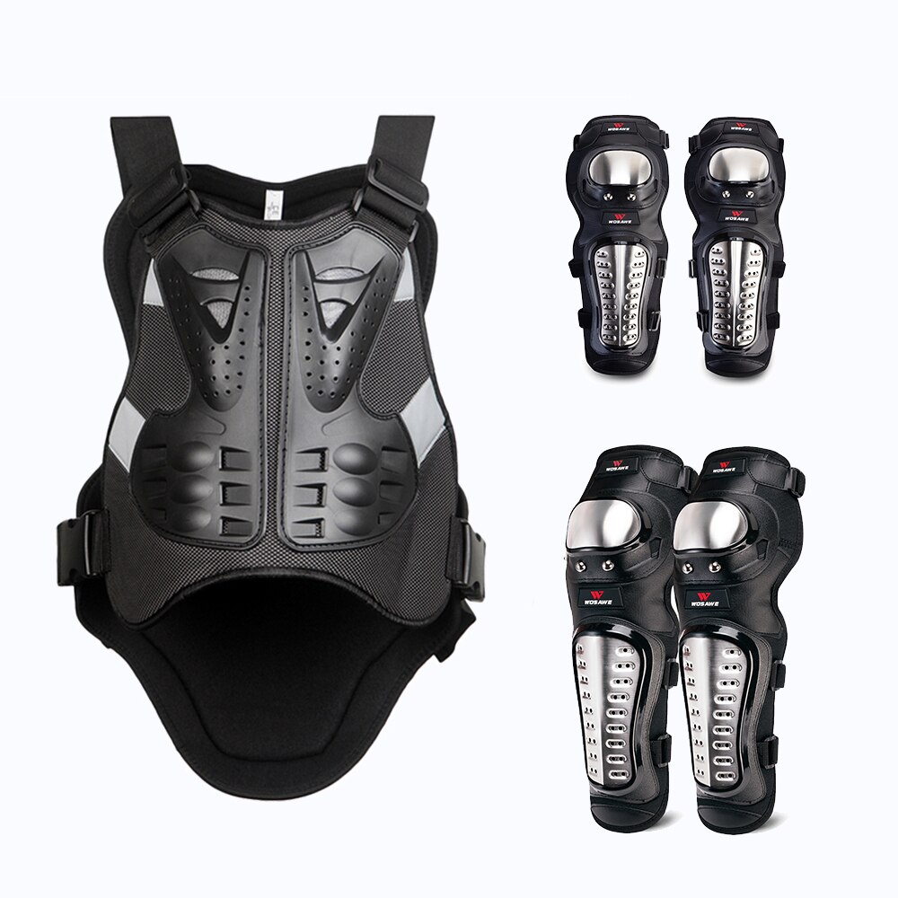WOSAWE-Chaleco de protección para motocicleta, armadura de seguridad sin mangas para deportes al aire libre, equipo de protección para el pecho