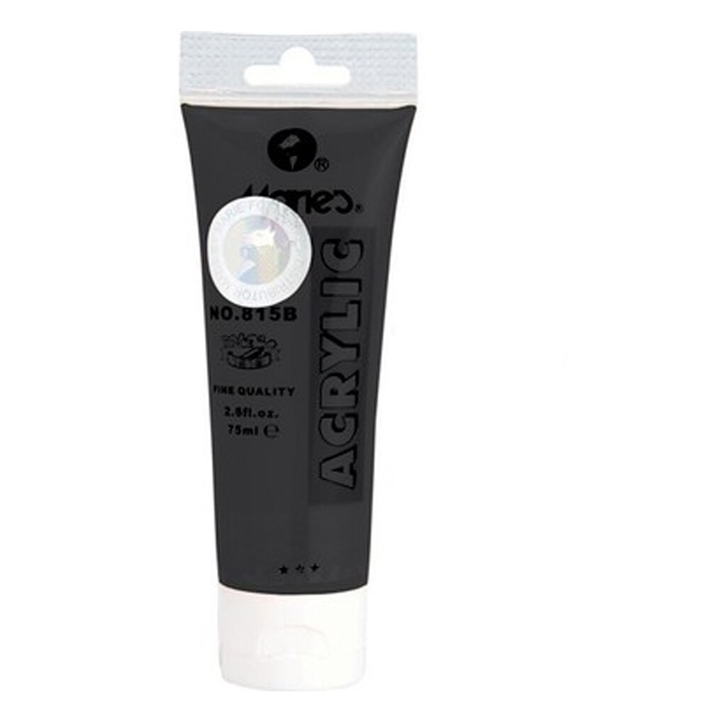 Maries-pintura acrílica para tela, Juego de dibujo, 75 ml, negro y amarillo
