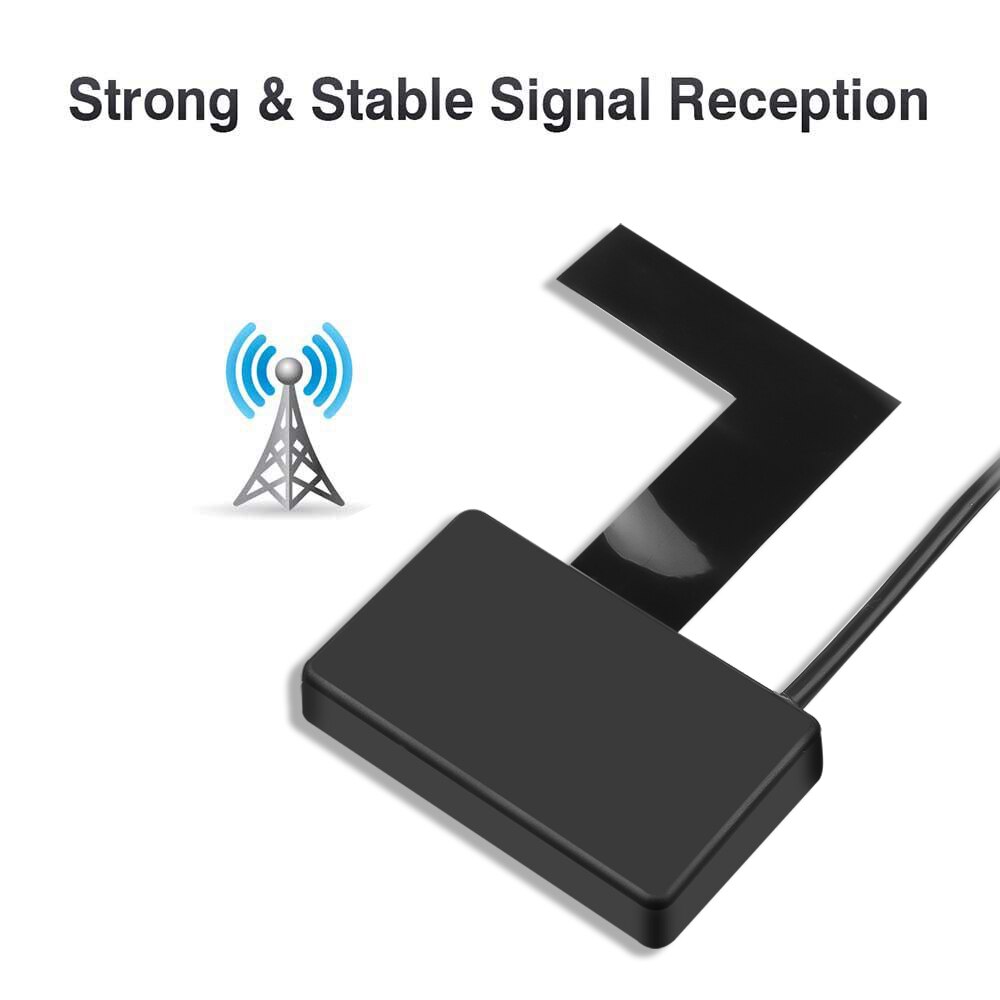 Kebidumei Smb/Sma Connector Voertuig Actieve Antenne Universele Dab Digitale Autoradio Antenne Met Rf Versterker Sterke Stabiel Signaal