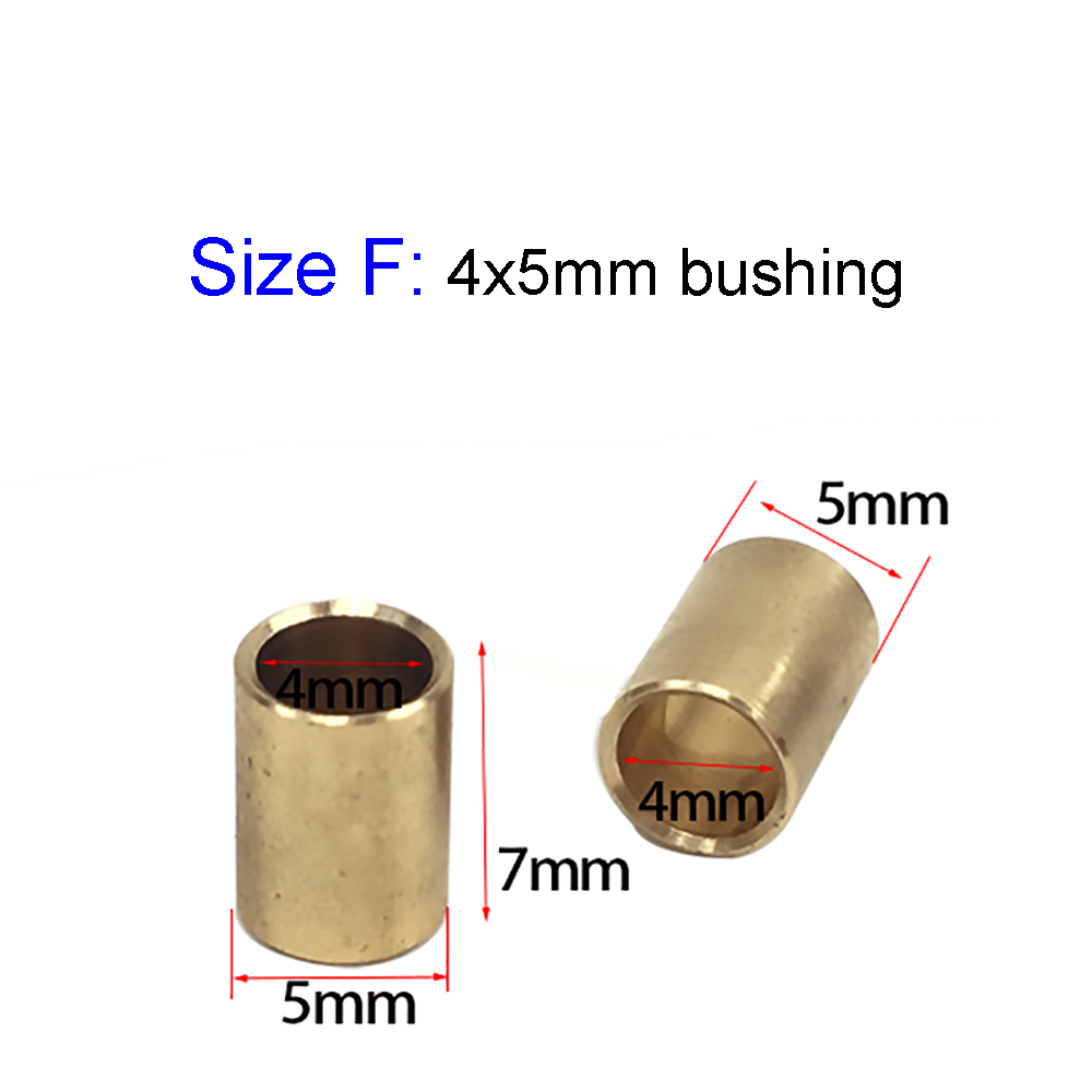 10 Uds. De cojinete de manguito de eje de casquillo de brida de eje de buje de latón para eje de 2mm, 3mm, 4mm y 5mm para barco RC, piezas de repuesto marinas DIY: Gris claro