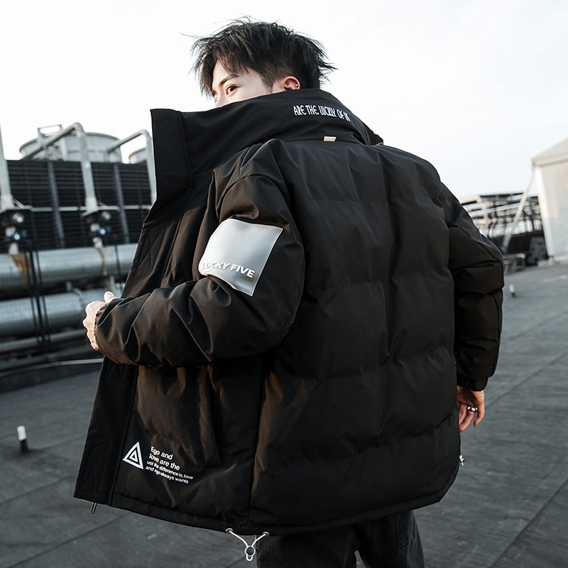 2020 kurtka zimowa mężczyźni Streetwear Hip Hop Parka dla mężczyzn gruby ciepły wiatroszczelny płaszcz z podszewką odzież sportowa płaszcz mężczyźni