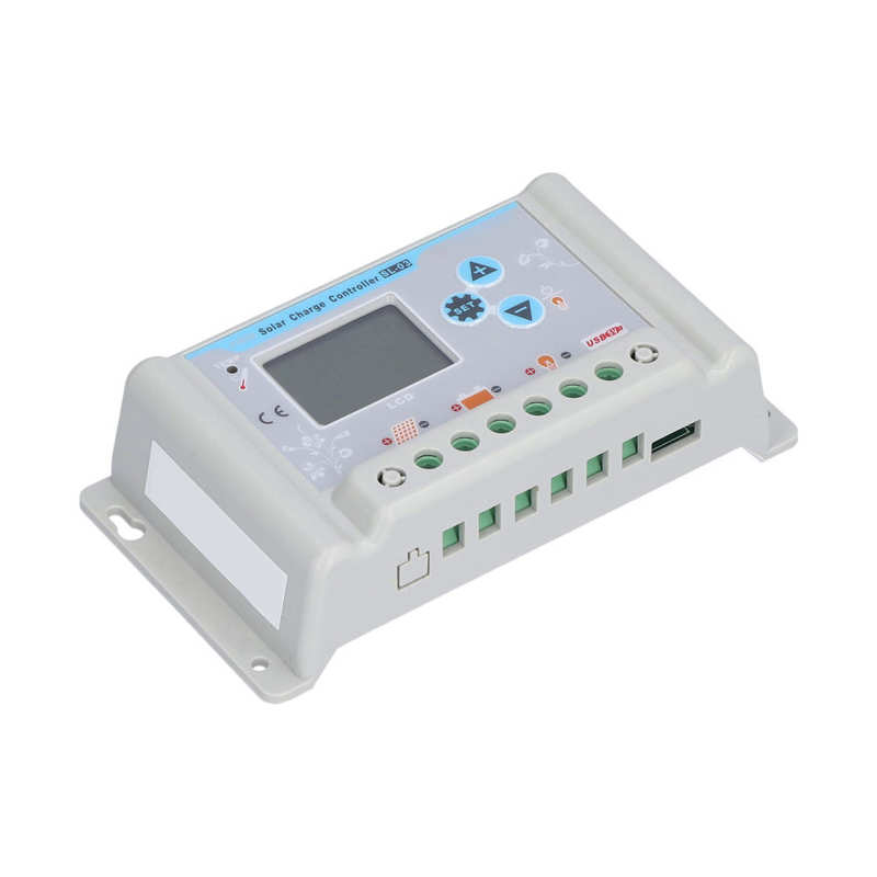 Solar Battery Regulator Solar Charge Controller LCD Display 50V for Caravan for Boat for Motorhome