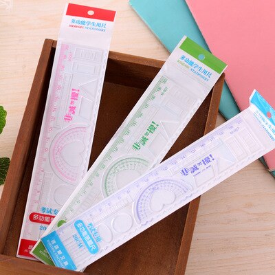 20cm Ruler Kawaii Stationery Drafting Rulers of Scale Rulers Student Supplies Candy Ribbon Model Ruler Set Children's: Default Title