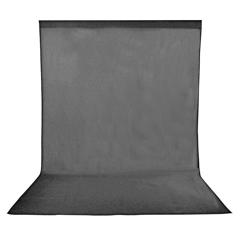 3 x 2m 6 farver polyester bomuld fotografering baggrunde fotoshoot baggrund klud fotostudie baggrund: Lysegrå