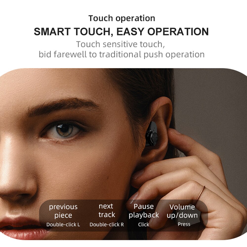 Smartch Smartwatch Men - Bluetooth Earphones, Body Temp Thermometer, Full Touchscreen, 1.3" Display
