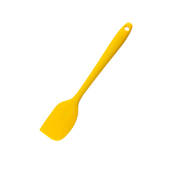 6-Kleur Food-Grade 27*5 Cm Koken Siliconen Spatel Buttercream Non-stick Cookie Pastry Mengen batter Schraper Bakken Tools: Yellow