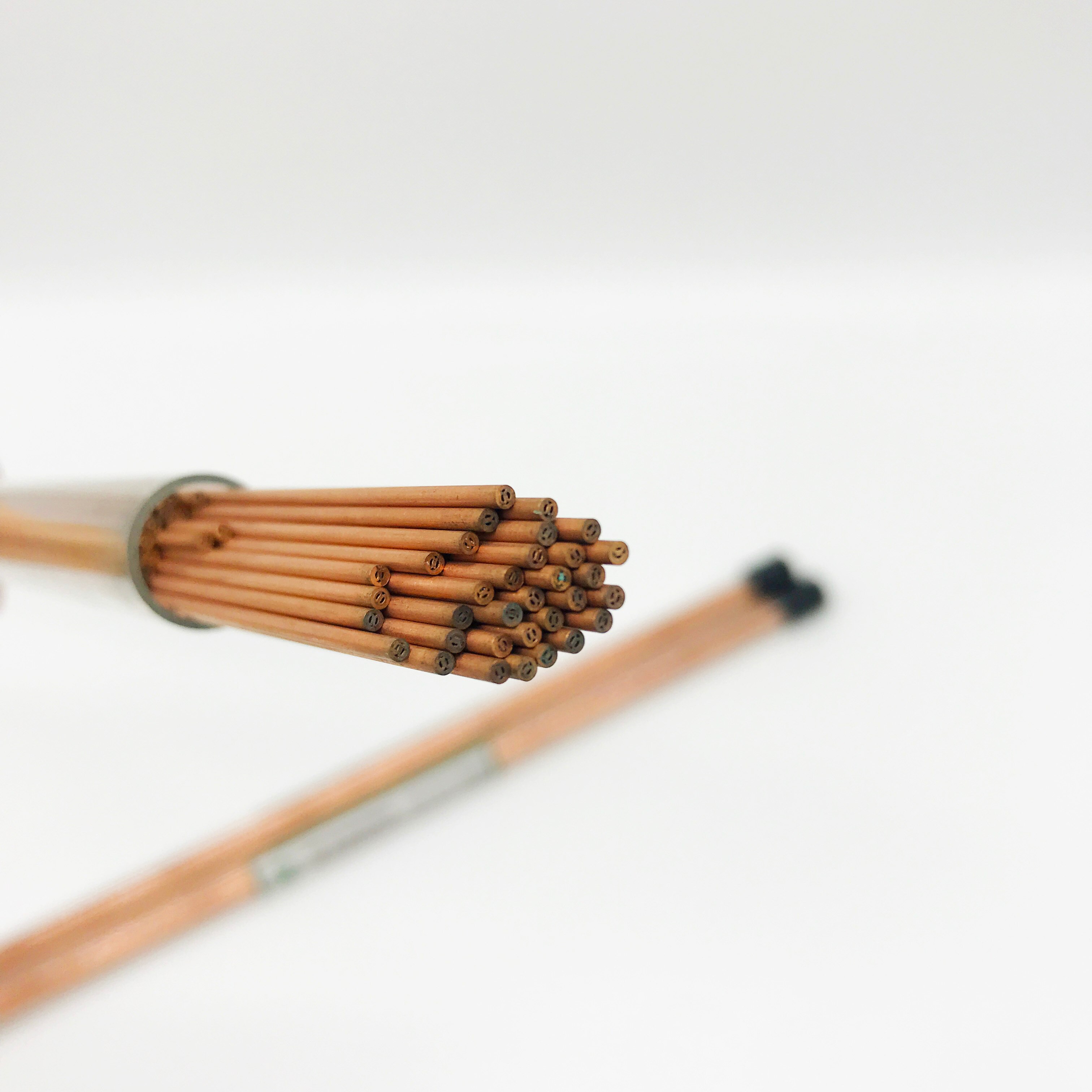 ART.230721 Koperen Elektrode Buis Multi Gaten 2.1/2.2/2.3/2.4/* 400Mm 20 Stks/partij