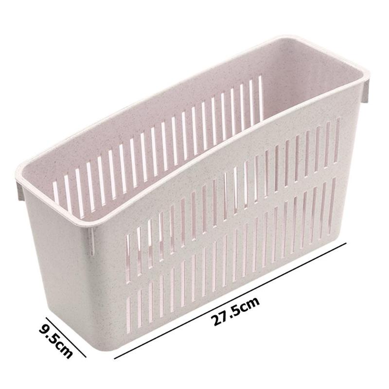 Universal Household Storage Box Fridge Drink Bottle Holder Fruit Vegetable Drain Basket High Capacity Storage Accessories: Beige