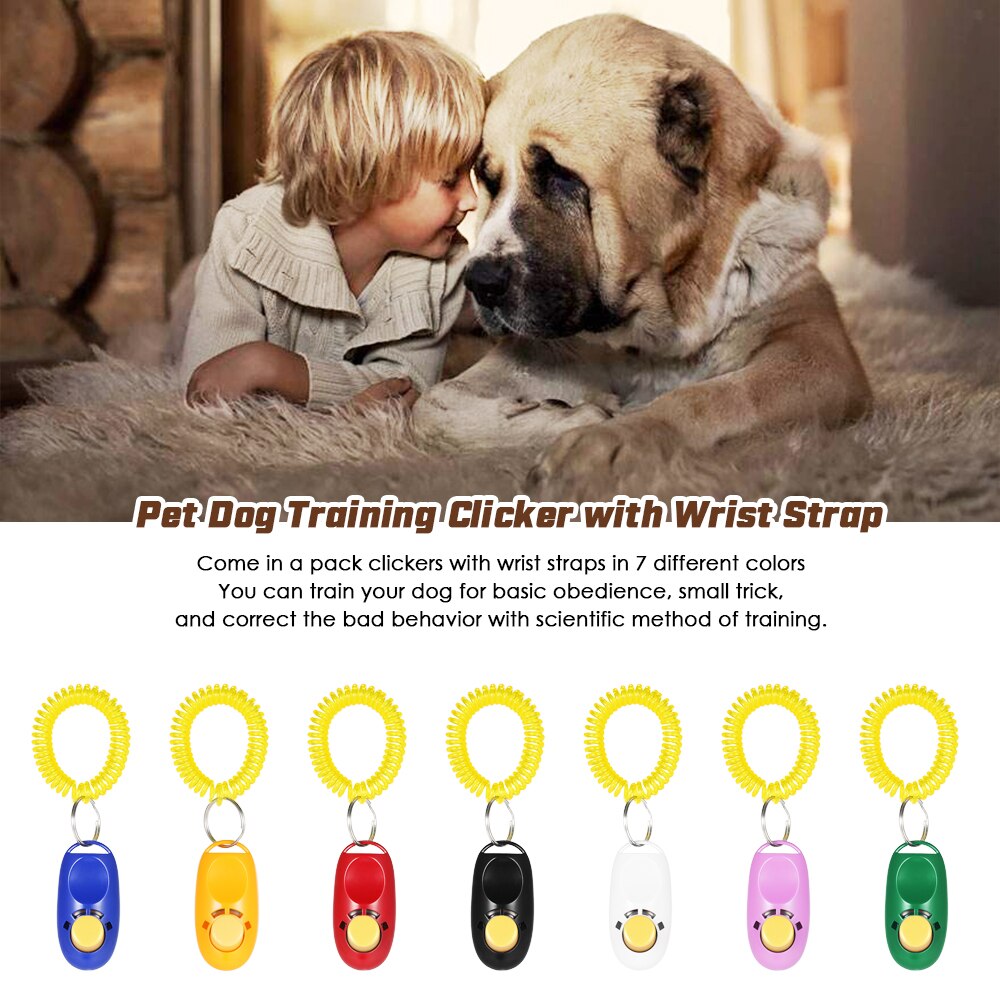 Pet Dog Training Clicker Pet Sound Training Device Trainer Aid Wrist Clicker Tool For Most Pet 7 Pack Reliable Clicker