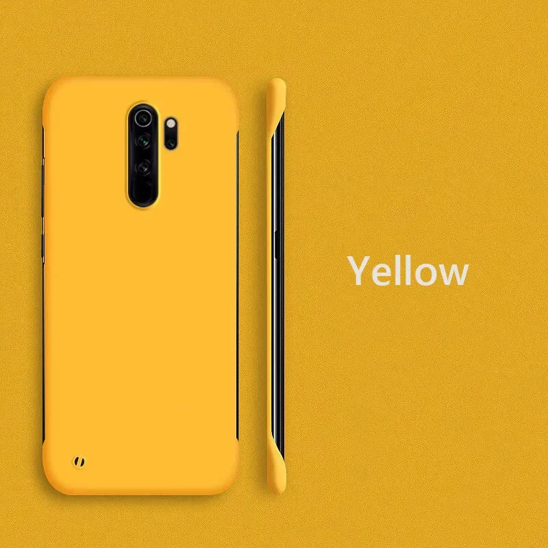 Frameless Slim Matte Hard PC Back Cover Case For Xiaomi Redmi Note 8 Pro Note8 Pro ShockProof Fundas Coque: PURPLE