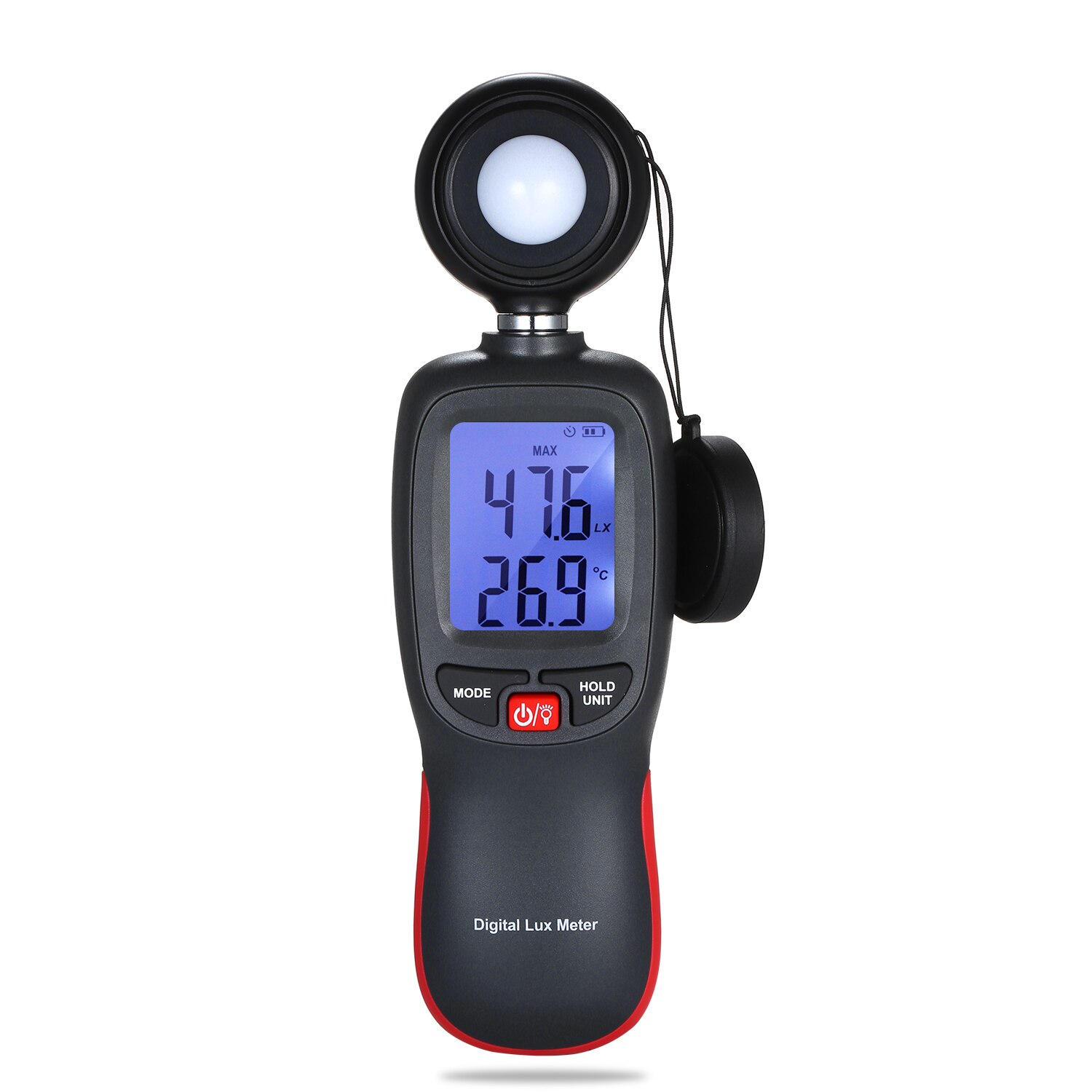 Digitalt mini luminometer fotometer luxmeter lysmåler 0-200000 lux og lux meter lcd display håndholdt illuminometer