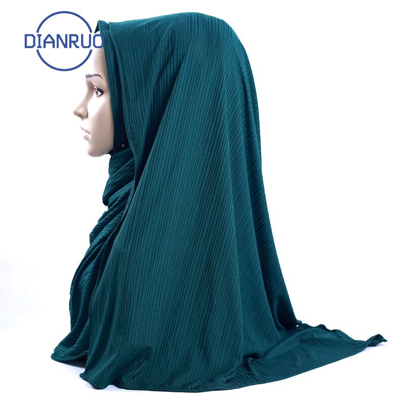 LINLING turquie femmes en mousseline de soie solide écharpe musulmane dames châles et enveloppes doux femme Hijab étoles tête sous-écharpes N488