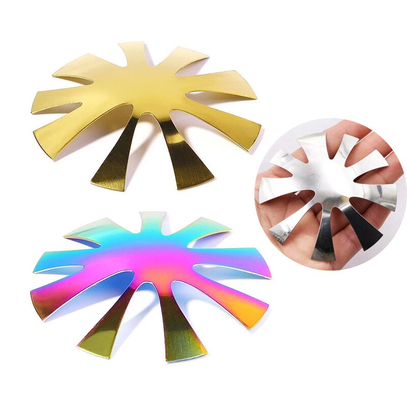 3 kolory zawodowiec 9 rozmiary owalne francuski trymer paznokcie szablon V linia głębokie migdałów kształt porady manicure krawędzi paznokcie akrylowe nóż TB #2