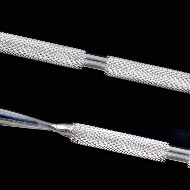 1pcs Double-ended Stainless Steel Cuticle Pusher Dead Skin Push Remover for Pedicure Manicure Nail Art Cleaner Care Tool