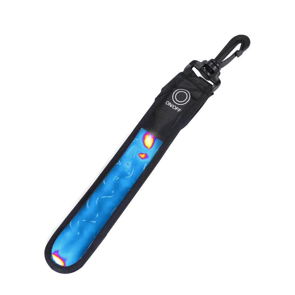 Correa reflectora de luz LED, accesorios de noche para exteriores, iluminación reflectante, decoración colgante, , bolsa de seguridad deportiva: Blue